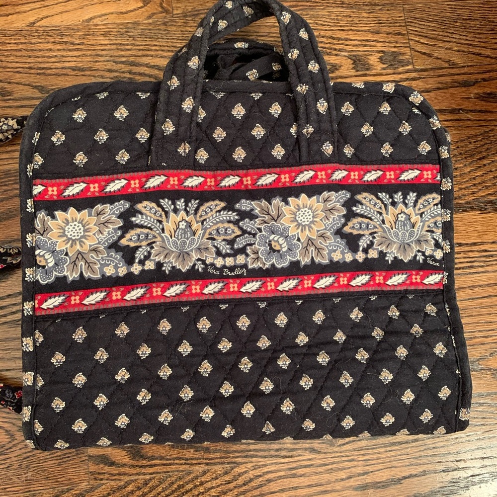 Vera Bradley 4-compartment travel toiletry bag